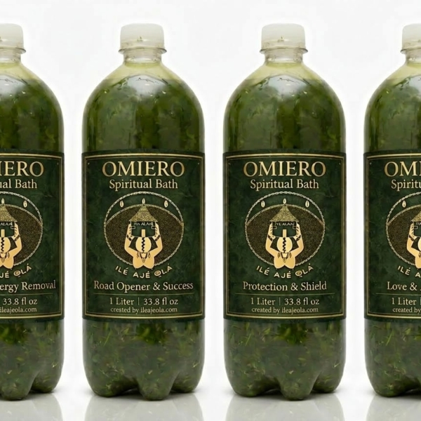 Omiero spiritual bath herbs for Ifa or Orisa cleansing ritual